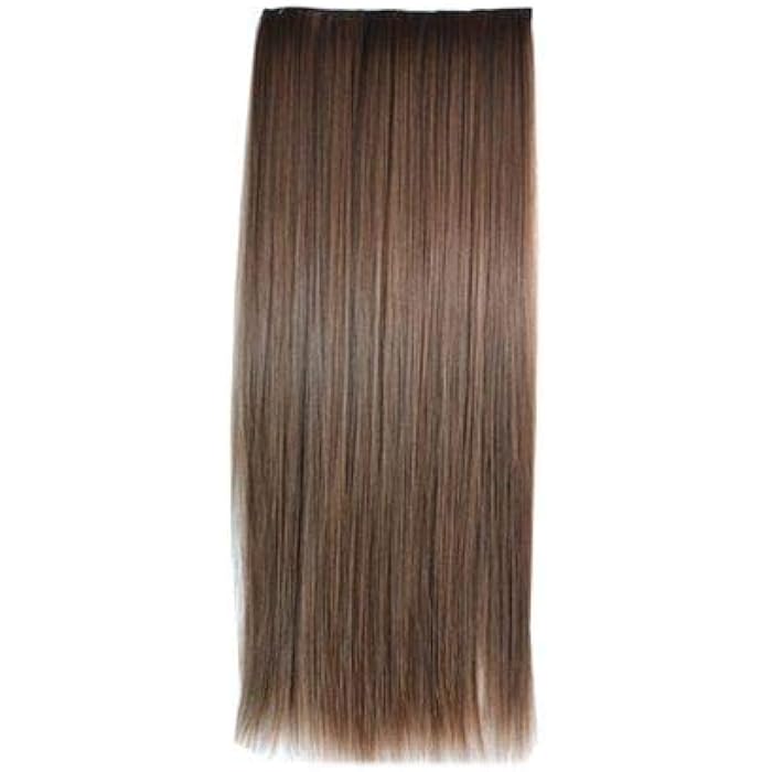DILLARDS Western Long Straight Brown Synthetic Hair Extensions - Image 4